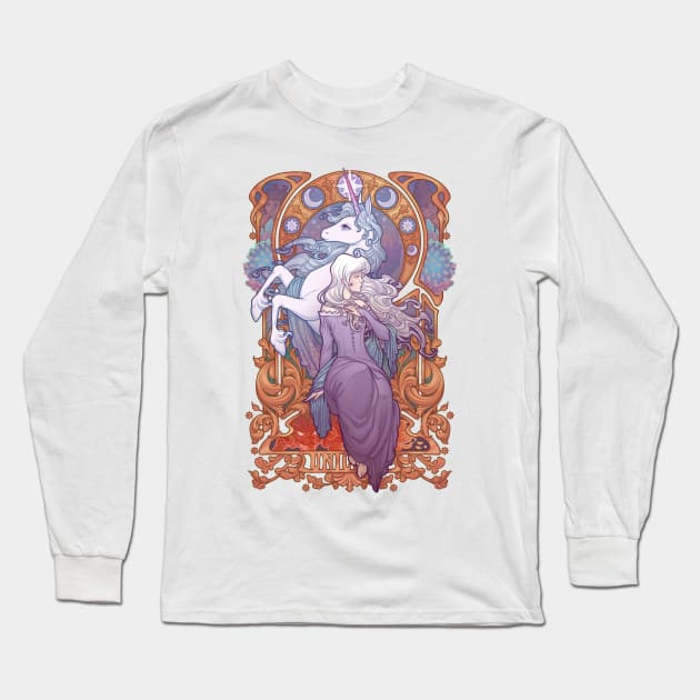 Lady Amalthea - The Last Unicorn Long Sleeve T-Shirt by Medusa Dollmaker